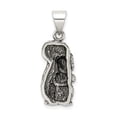thumbnail image 4 of Auriga Fine Jewelry 925 Sterling Silver Antiqued Squirrel Charm for Women (L - 24mm, W - 10mm), 4 of 6