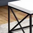 thumbnail image 5 of Monarch Specialties 44" Glossy Top Metal Frame Coffee Table, White/Black, 5 of 5