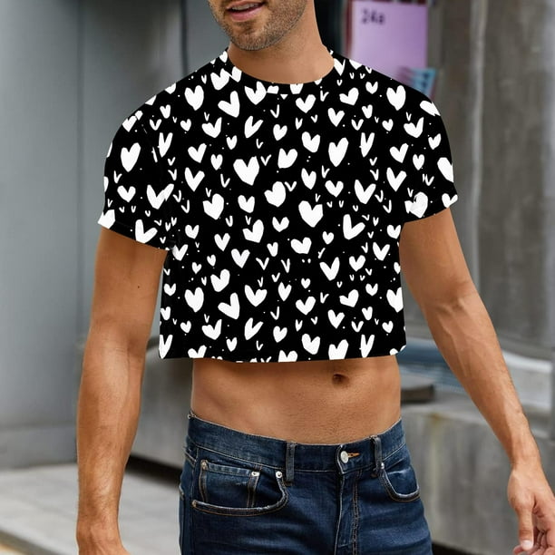Blusas y camisas de manga corta y cuello redondo para hombre, blusas de verano con estampado y mangas cortas para hombre.