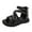 Black, variant on Girls Sandals and Summer Children Shoes High Top Flat Roman Fashion Outdoor Beach Shoes for Kids