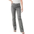 thumbnail image 1 of Women's Solid Color Stylish Casual Straight Leg Pants With Button Closure And Pockets Comfortable Work Trousers For Daily Commute, 1 of 5