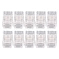 thumbnail image 1 of Conector de tira LED COB a cable, 10 unidades, 2 pines, 8 mm, transparente, sin soldadura, para casa, oficina y escuela., 1 of 14