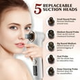 thumbnail image 4 of INSMART Electric Blackhead Remover - Pore Vacuum Cleaner with Heating Mode, 3 Suction Levels & 5 Attachments, Facial Comedone Extractor Kit for Deep Cleansing, 4 of 7