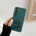 thumbnail image 3 of Funny Middle Finger Cute Man Liquid Silicon Case For Samsung Galaxy S24 S23 S22 Ultra S21 S20 FE S10 S24 Plus Luxury Phone Cover, 3 of 5