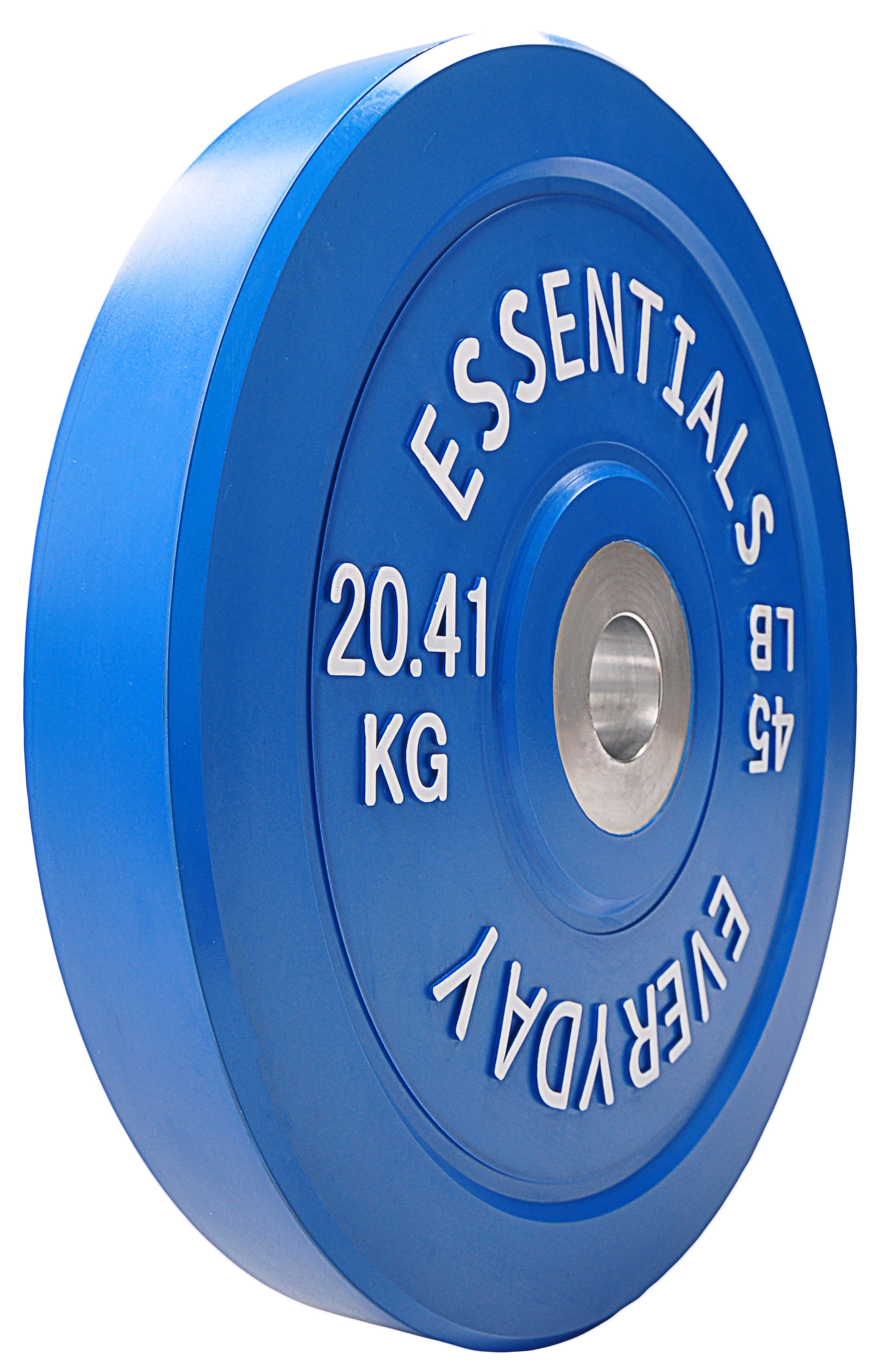 BalanceFrom Olympic Bumper Plate Weight Plate with Steel Hub Color Coded 45 lbs Single Walmart