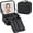 Black, variant on Makeup Case with LED Light Mirror, Professional Portable Travel Cosmetic Organizer Bah with Adjustable Dividers, USB Charging, Large Capacity, Ideal for Travel, Gift for Women Girls, Black