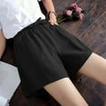 thumbnail image 5 of ibuvkizy Womens Shorts Casual Summer Shorts for Women,Shorts High Waist Linen Loose Thin Wide Leg Linen Shorts,Comfy Short Pants Drawstring Elastic Waist Pocketed Shorts, 5 of 8