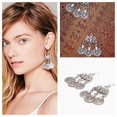 thumbnail image 4 of 4xBohemian Vintage Coin Borlas Pendiente Cuentas Cuelga Pendientes Plata Antigua 4 piezas, 4 of 8