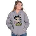 thumbnail image 4 of Betty Boop Sassy Cute Retro Toon Zip Hoodie Sweatshirt Women Brisco Brands S, 4 of 6