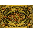 thumbnail image 1 of Ahgly Company Machine Washable Indoor Rectangle Medallion Yellow French Area Rugs, 4' x 6', 1 of 4