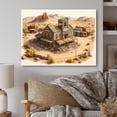 thumbnail image 2 of Designart Wild West Town I Canvas Wall Art, 2 of 5