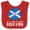 Red and White, variant on Inktastic I'm So Cute, I Must Be Scottish Sunflower Boys or Girls Baby Bib