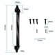 thumbnail image 1 of Cierrapuertas con resorte ajustable de 36 cm, Cierrapuertas automático, Resorte de puerta con 2 tornillos, 1 of 5