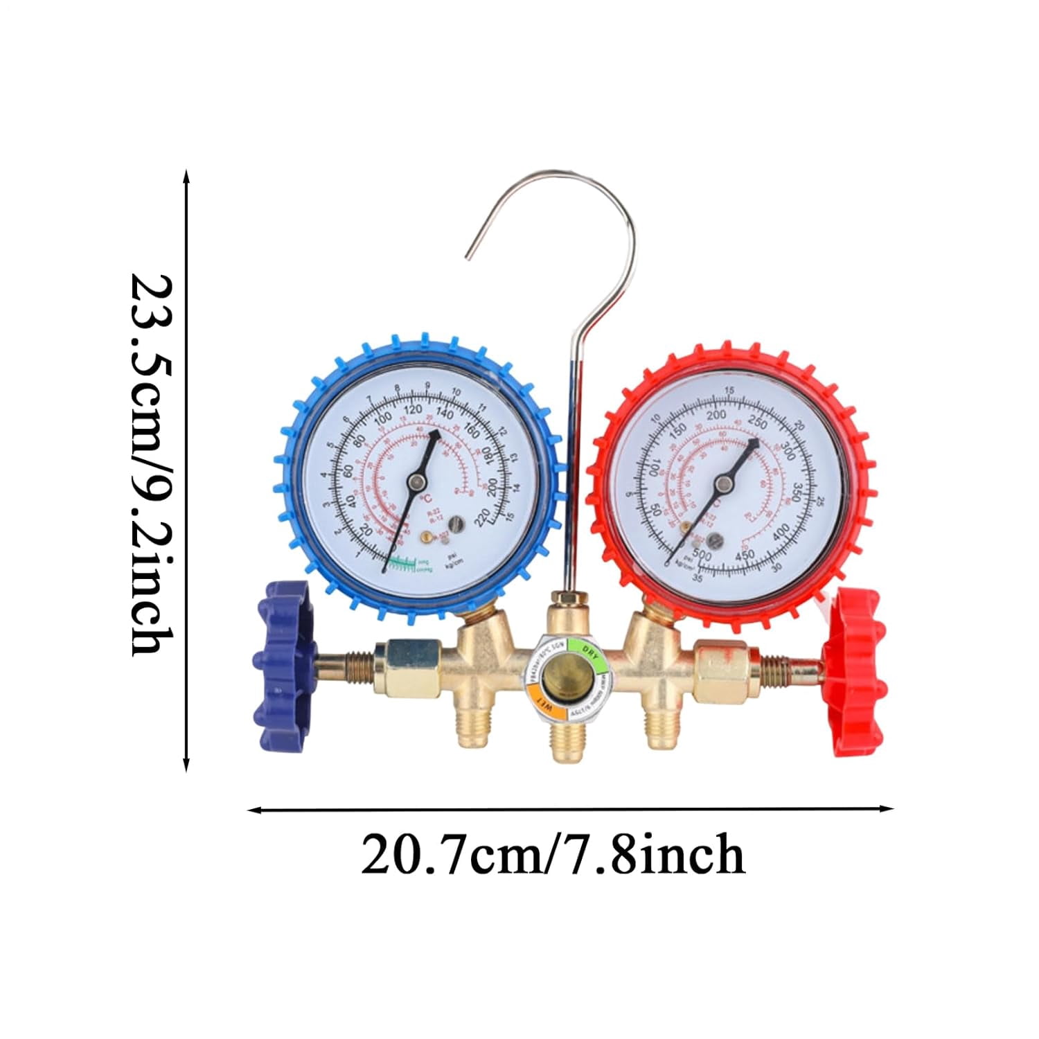 Auto AC Recharge Kit with Precision Gauge – R134A Refrigerant Gauge Set, Professional Car Air Conditioning Maintenance Tool for DIY & Home Use