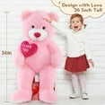 thumbnail image 4 of Tezituor 36'' Teddy Bear Stuffed Animal Giant Bear Plush with I Love You Heart Plush Toy, 4 of 7