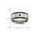 thumbnail image 7 of Stainless Steel Brushed/Polished Black IP-plated With Black CZ Ring Size: 11; for Adults and Teens; for Women and Men, 7 of 7