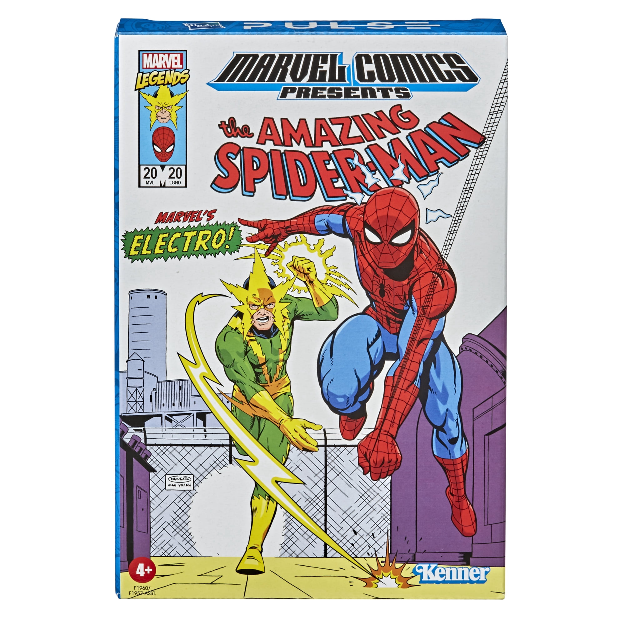 Hasbro Marvel Legends RETRO 3.75 Spiderman & Marvel’s Electro Action Figure Toys