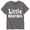 Dark Gray, variant on Daznico Boys Little Brother Letter Print Round Neck Short Sleeved T Shirt Top,4-5 Years