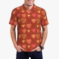 thumbnail image 1 of Fotbe Flower Hearts Camiseta Polo de Golf para Hombre con Estampado – Camisa Deportiva Transpirable con Cuello Abotonado-Large, 1 of 6