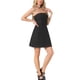 thumbnail image 4 of Vestido de mezclilla sin mangas para mujer Inspire Chic, mini vestido M negro, 4 of 6