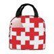 thumbnail image 1 of Easygdp Red Cross 1 Bolsa Térmica Premium - Tela Oxford Impermeable, Gran Capacidad, Bolsillo Frontal, Unisex para Trabajo, Escuela, Actividades al Aire Libre y Picnics, 1 of 8