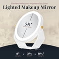thumbnail image 2 of Zadro Lighted Makeup Mirror with Magnification Swivel & 5 AAA Battery, 2 of 5