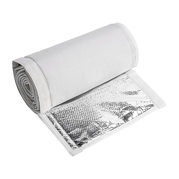 Cubierta de manguera de aire acondicionado, funda aislante de manguera, impermeable, con aislamiento térmico, gris claro