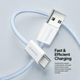 thumbnail image 4 of Liquipel Powertek Pastel Braided USB-A to USB-C - Blue, 4 of 7