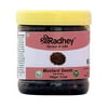 Shree Radhey Black Mustard Seeds Whole Spice (Rai Sarson) 5.3 Oz (150 Gm) All Natural | Salt Free | Vegan | Indian Origin | Pet Jar
