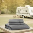 thumbnail image 5 of Nestl RV/Short Queen Bed Sheets Set, Bedding Sheets Set for Campers, Luxury Soft Microfiber, Stone Gray, 5 of 7