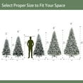 thumbnail image 6 of Abble Premium Pre-Lit LED Snow Flocked Artificial Christmas Tree, 6 of 8