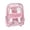 Pink, variant on Hot Sales Grey Clear Backpack Transparent Bookbag Fabric Flap Front Pocket Side Mesh Water Bottle Pockets Adjustable Shoulder Straps See Through Backpack for School Concert Sports Travel