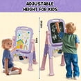 thumbnail image 2 of Art Easel AuntyFey, pizarra blanca y tiza de doble cara para niños, 2 of 8