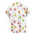 thumbnail image 3 of TaTaai Men's Valentine's Day Print Shirt, Short Sleeve Button Down Casual Blouse, Romantic Summer Top Gift, 3 of 4