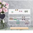 thumbnail image 3 of Multifunction Jewelry Wood Base Ring Storage Box Earring Rack Black, 3 of 5
