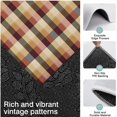 thumbnail image 3 of Brown Beige Green and Red Checkered Pattern Kitchen Rugs Sets Of 3,Kitchen Runner Rugs Non Skid Washable,Decorative Kitchen Floor Mats for Kitchen,Sink,Laundry,17"x30"+ 17"x47" + 17"x59", 3 of 6