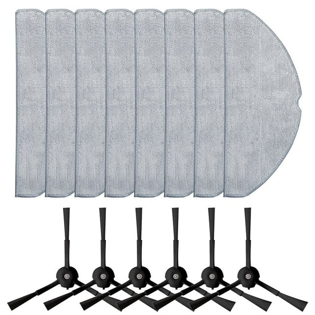 Side Brush Mop Cloth Kit For Tapo RV30 Max RV30 Max Plus RV20 Max RV20 Max Plus Vauum Cleaner Home Cleaning Equipment Parts