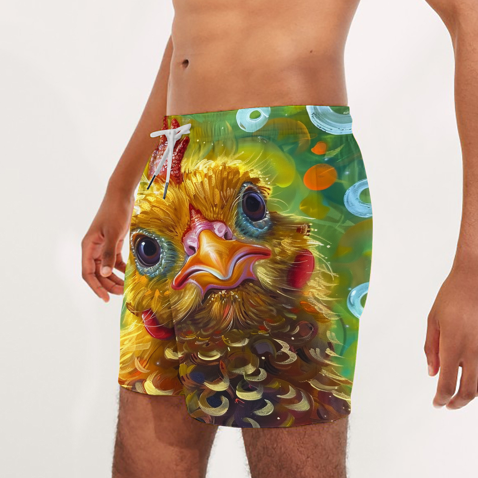 Shorts Homme Printemps-Été - Coupe Large, Tissu Ice Sense Léger - Avec Poches Zippées Et Cordon De Serrage - Couleur Unie - 6