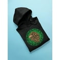 thumbnail image 3 of Eagle Head Colorful Mandala Hoodie Women -Image by Shutterstock, Female 3X-Large, 3 of 4