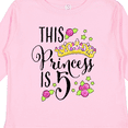 thumbnail image 4 of Inktastic This Princess is Five 5th Birthday Girls Long Sleeve Toddler T-Shirt, 4 of 5
