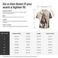thumbnail image 5 of Balery Vintage Cowboy Riding Horse Camisa Casual de Manga Corta con Botones para Hombre, Texturizada, Estilo Cubano, para Playa, Verano-X-Large, 5 of 5