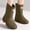 Green, variant on Women Mid Calf Waterproof Rain Boots, Matte Rubber Mountain Logo Patch Mud Boots, Textured Heel Chunky Tread Non Slip Sole Gardening Camping Shoes Yellow 40