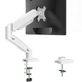 thumbnail image 1 of WALI Single Monitor Stand, Adjustable Gas Spring Arm Monitor Mount for Display up to 32 Inch,19.8lbs Capacity (GSMP001W), White, 1 of 7