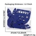 thumbnail image 2 of Easter placemats, felted egg and bunny tablecloths, spring party table decorations, heat-insulating placemats, Home Decor,1 PC,Dark Bule., 2 of 7