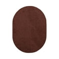 thumbnail image 1 of Furnish My Place Chocolate 2' x 6' Oval Solid Color Rug Made In Usa, 1 of 12