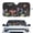 Butterfly Mushroom Lily Starry Night, variant on Xixirimido Car Windshield Sun Shade Front Windshield Cover Universal Fit for SUVs Trucks Foldable Front Window Sunshade Automotive Interior Accessories, Red Rose Leopard