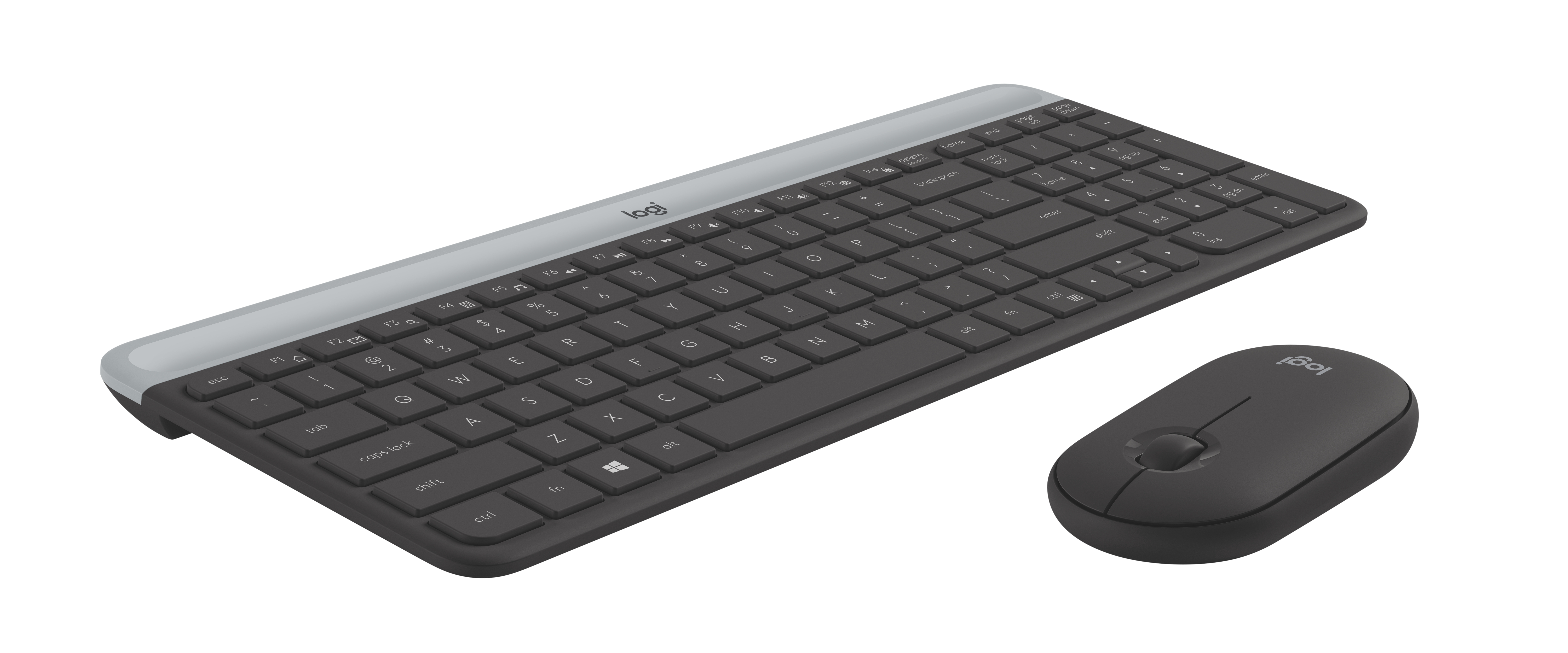 Logitech Slim Wireless Keyboard and Mouse Combo, Graphite photo 2