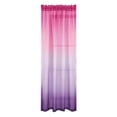 thumbnail image 3 of Gradient Sheer Curtains 1 Panel, 39x78 Inch Semi-Sheer Curtains for Living Room Bedroom, Decor Window Treatments, Soft Light Filtering Scarf Drape Valance, 1Pcs, Pink Purple, Rod Pocket, 3 of 9