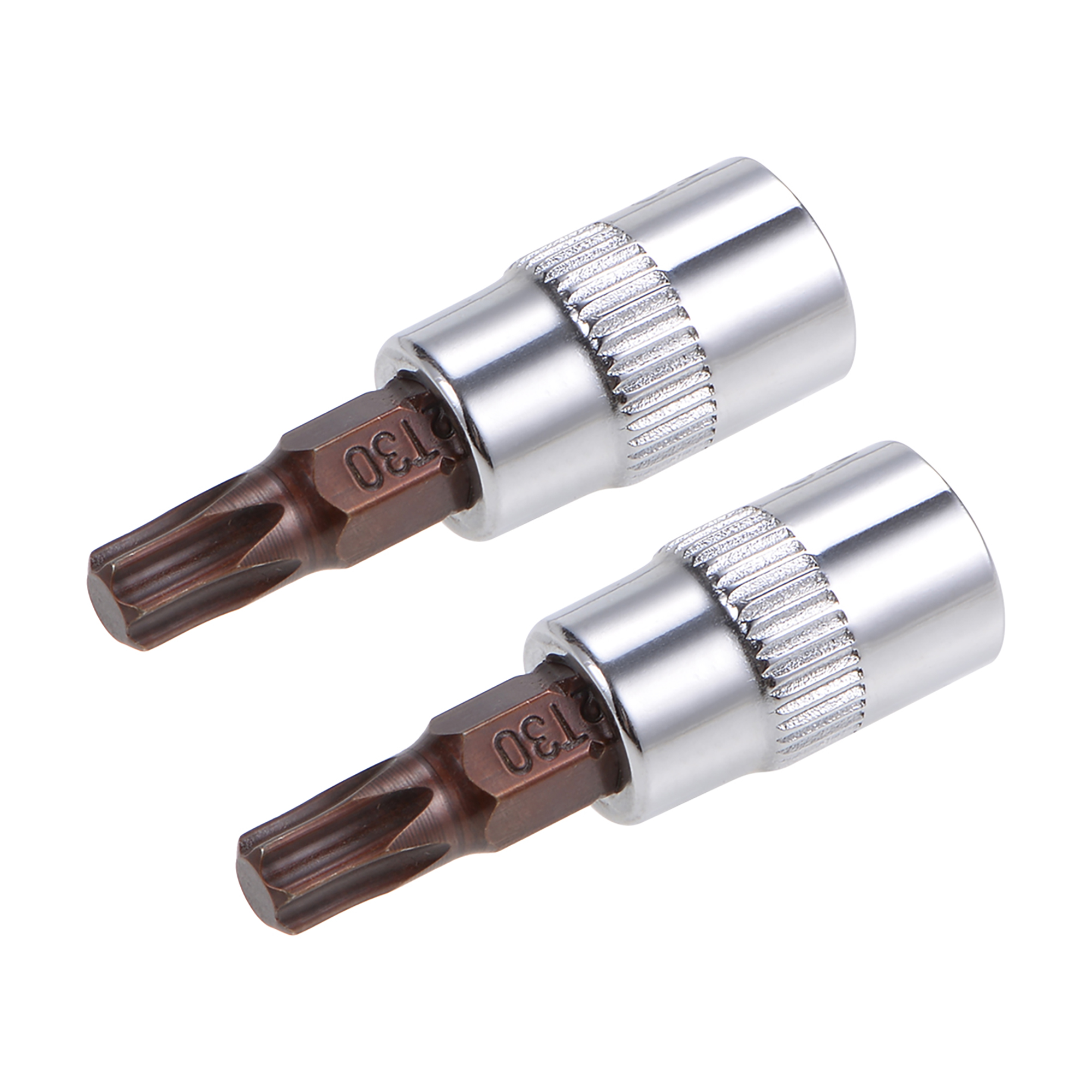 1/4Inch Drive Bit Sockets Torx T30 S2 Steel 38mm Length 2 Pcs