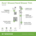 thumbnail image 2 of Symmons 3695STN15TRM Duro Hydromersion Pressure Balanced Shower System - Nickel, 2 of 5
